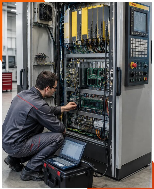 Ремонт систем ЧПУ FANUC промышленных станков в Орске